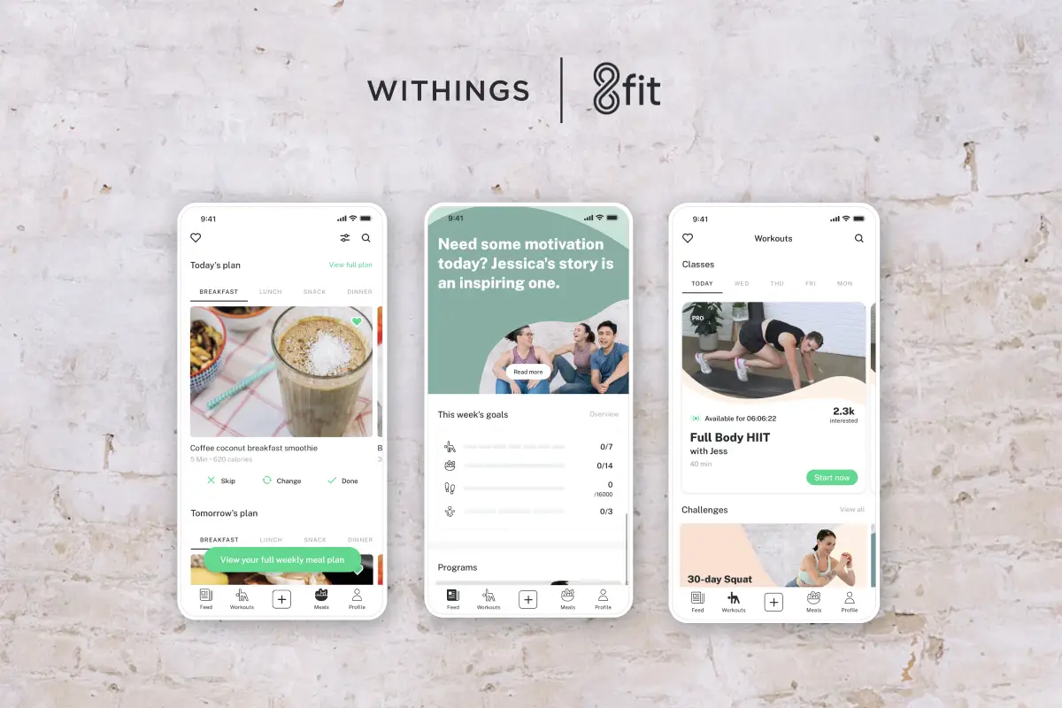 Withings Acquires Health and Fitness App 8Fit to Strengthen Personalized Wellness Capabilities