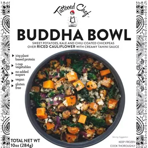 Tattooed Chef Vegan Buddha Bowl | healthy microwave meals