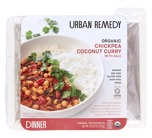 urban remedy chickpea curry | healthy microwave meals