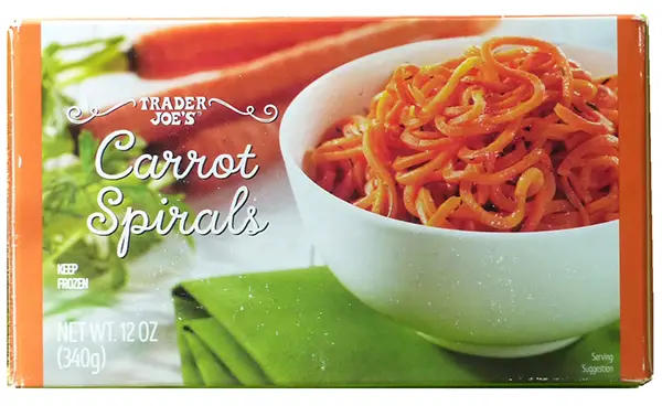 Carrot Spirals | trader joe's frozen food