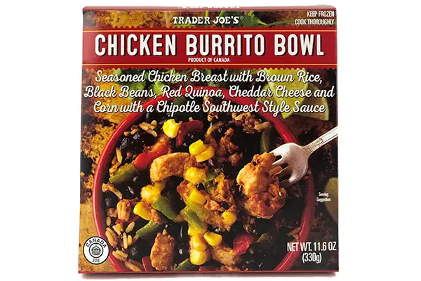 chicken burrito bowl | trader joe's frozen food