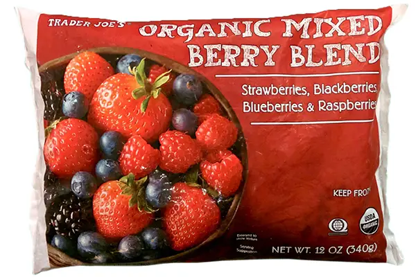 Organic Mixed Berry Blend | trader joe's frozen food