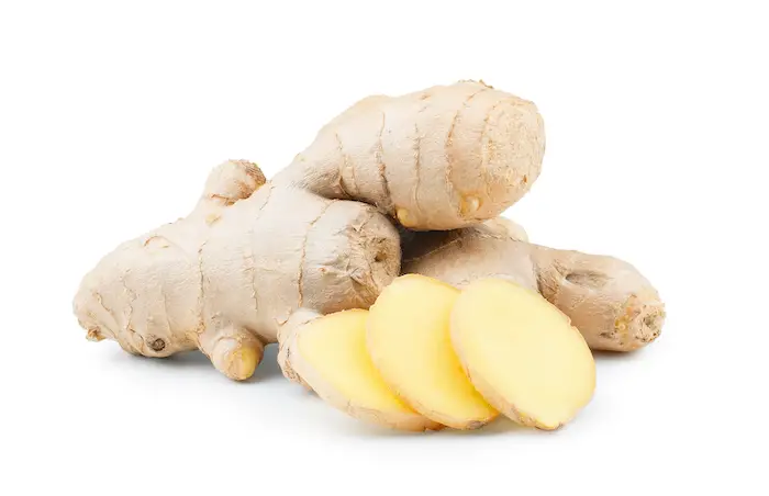 benefits of ginger root on white